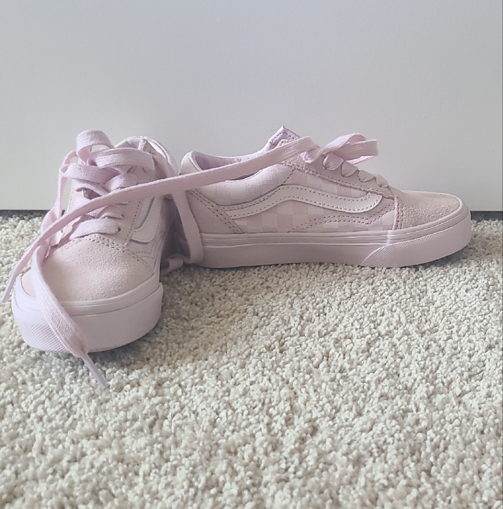 Vans Soft Pink Canvas Sneakers